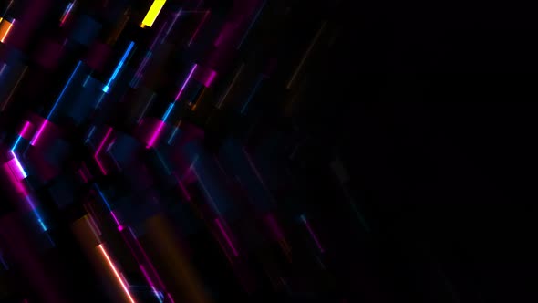 Glitch Abstract Neon Arrows