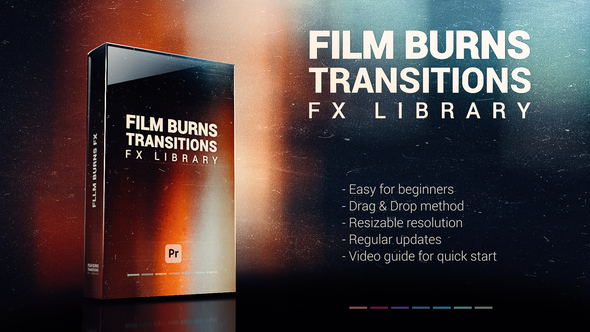 Film Burns Transitions & FX Pack for Premiere Pro