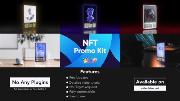 NFT Promo Kit - Final Cut Pro X & Apple Motion