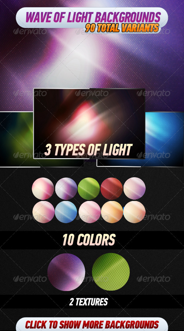 Wave of Light Backgrounds