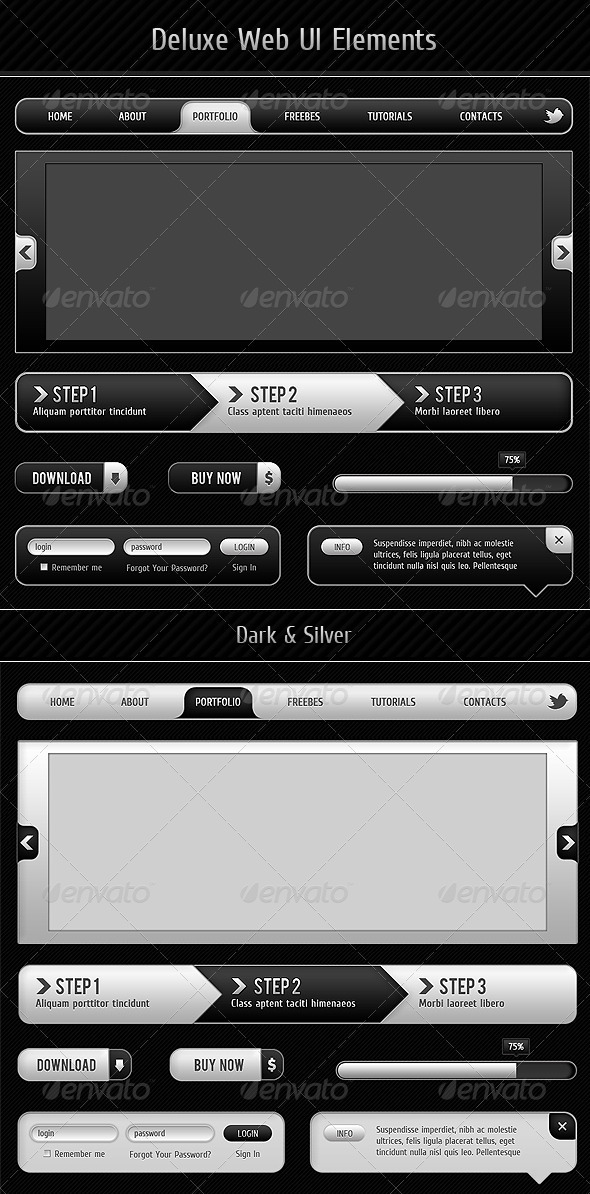 Deluxe Web UI Elements