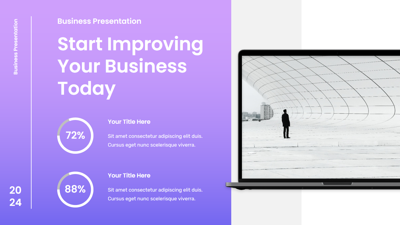 Gradient Purple Creative Modern Simple Business Plan, Presentation ...