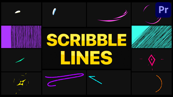 Scribble Lines | Premiere Pro MOGRT