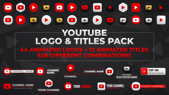 Youtube Logo And Title Pack