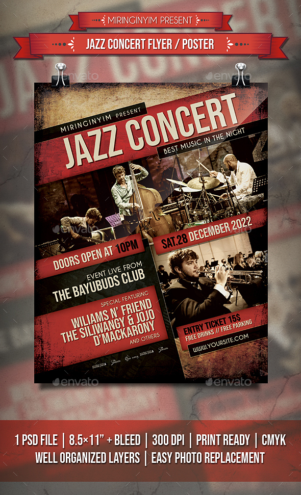 [DOWNLOAD]Jazz Concert Flyer / Poster