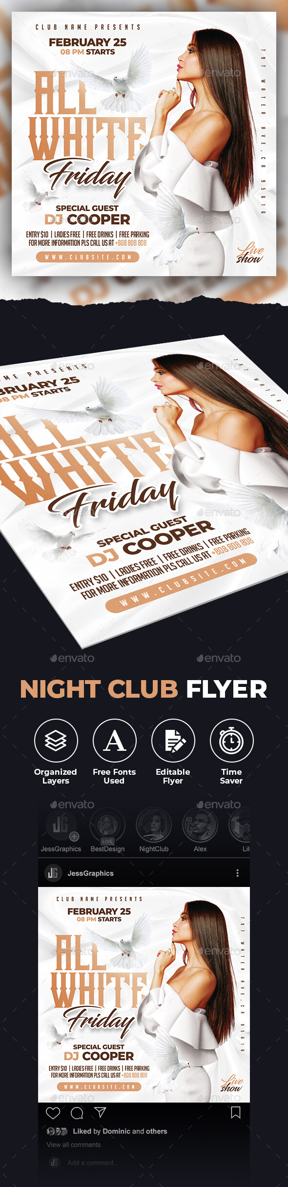 White Party Flyer