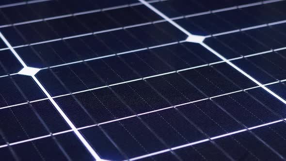 Solar Panel Rotate. Monocrystalline Solar Battery. Solar Energy. Silicon Wafer alt