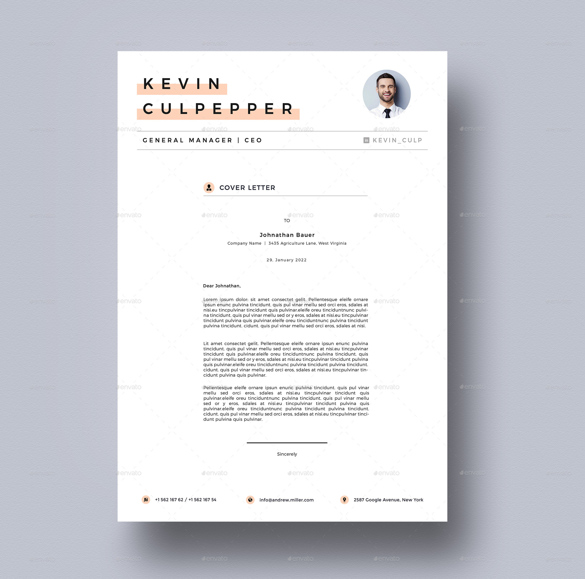 Resume Template, Print Templates | GraphicRiver