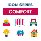 78 Comfort Icons | Dualine Flat Series