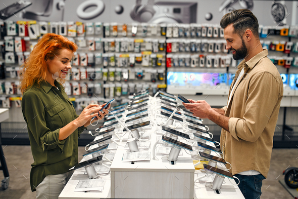 Household appliances and gadgets store Stock Photo by ORION_production