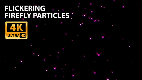 Flickering Firefly Particles