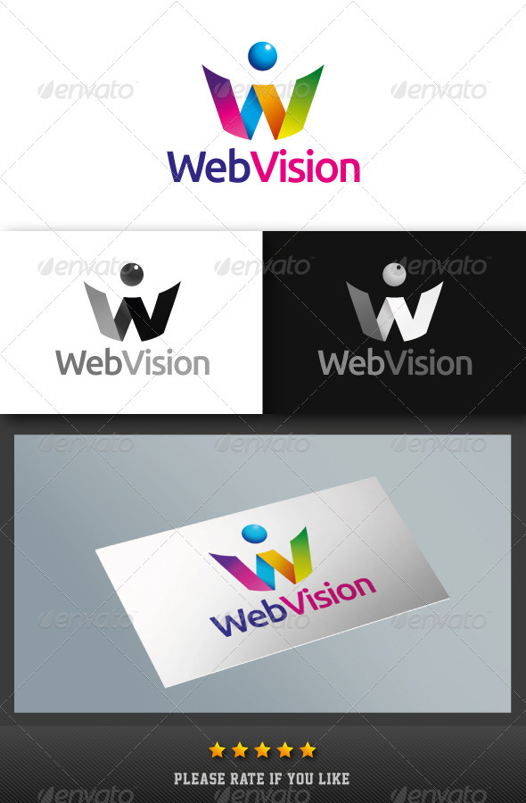 Web Vision Logo - Letters Logo Templates