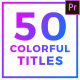 50 Colorful Titles - VideoHive Item for Sale