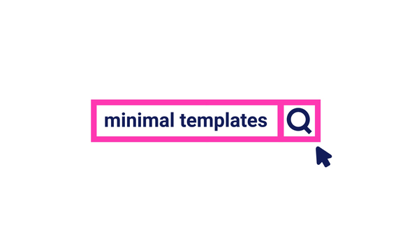 Minimal Search Logo Reveal Logo Stings template preview
