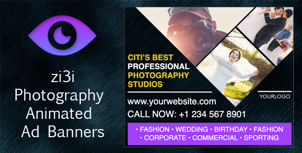 zi3i - Photography Animated Ad Banners