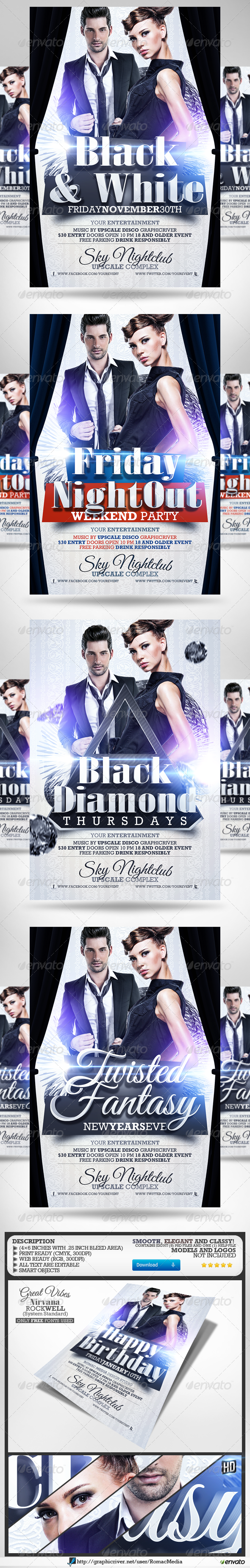 Club Sessions l Multi-Title Party Flyers Vol.2 - Clubs & Parties Events