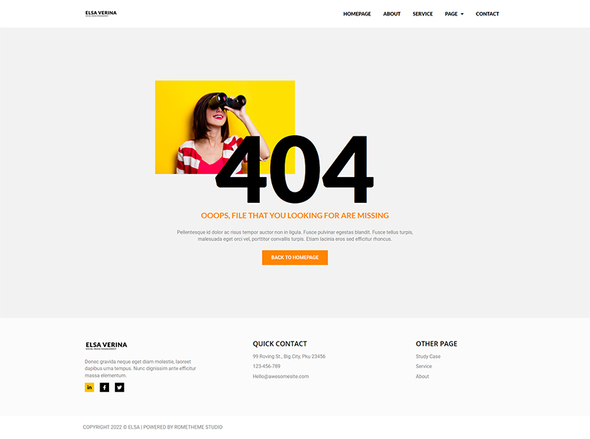 Elsa - Social Media Marketing & Management Elementor Pro Full Site Template Kit