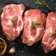 Fresh steaks with herbs and spices at black background. - PhotoDune Item for Sale