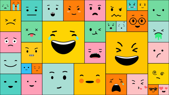 Funny Emoji for After Effects Elements template preview