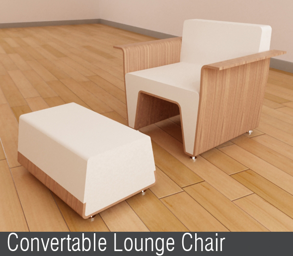 Convertable Lounge Chair - 3Docean 114815