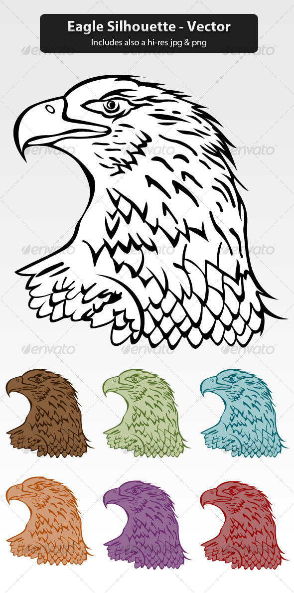 Eagle Silhouette - Animals Characters