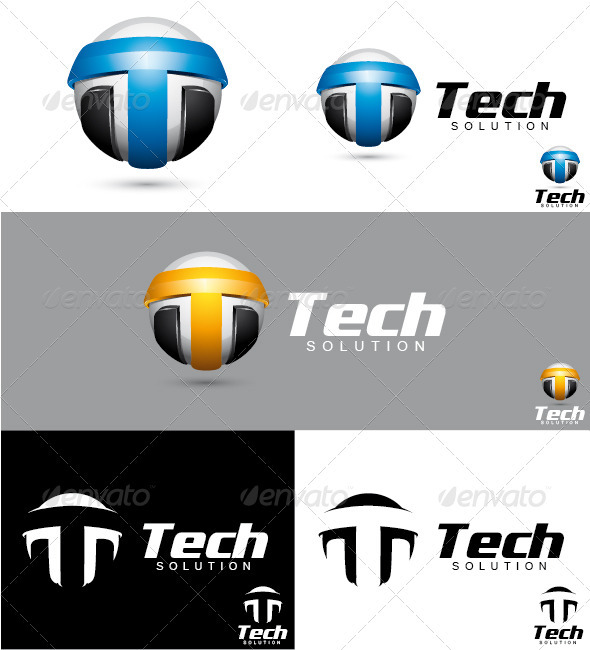 Tech Solution Logo - Letters Logo Templates