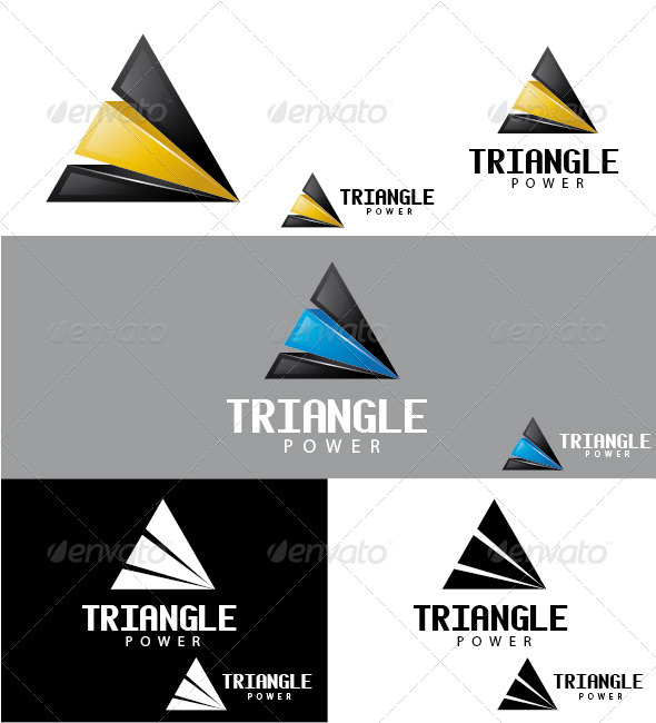 Triangle Power Logo - Symbols Logo Templates