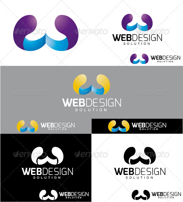 Webdesign Solution Logo - Letters Logo Templates