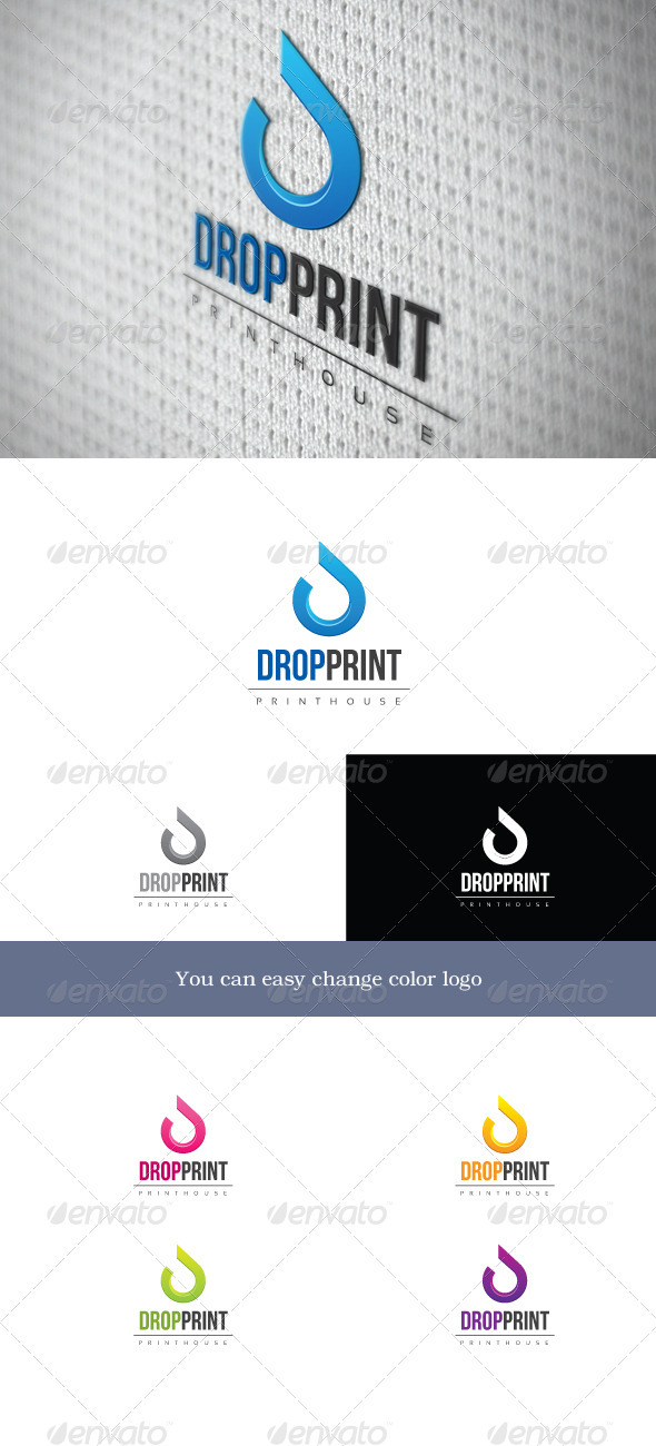 Dropprint - Letters Logo Templates