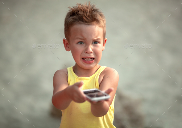 A disappointed boy - Stock Photo - Images