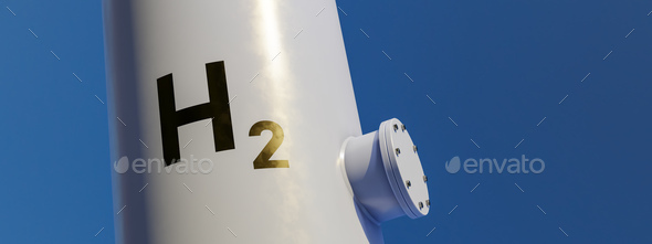 modern hydrogen tank for renewable energy - Stock Photo - Images