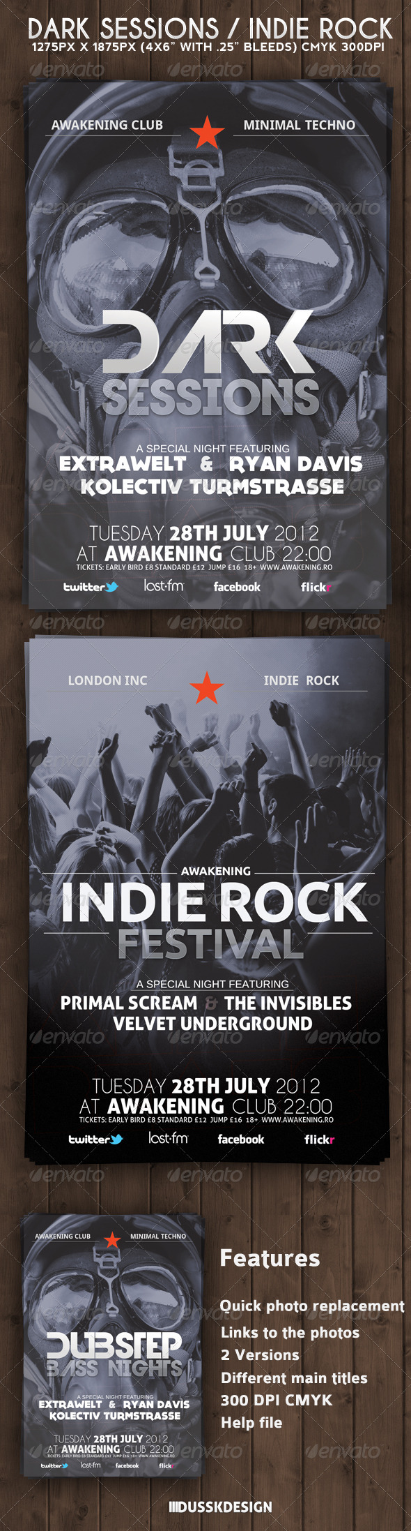Rock Flyer - Clubs & Parties Events