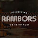 Rambors - Retro Font