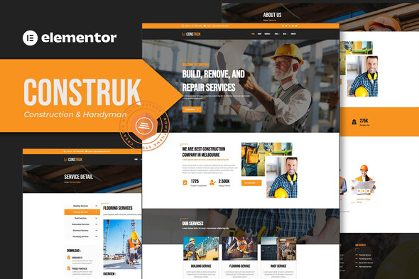 Construk - Construction Elementor Template Kit