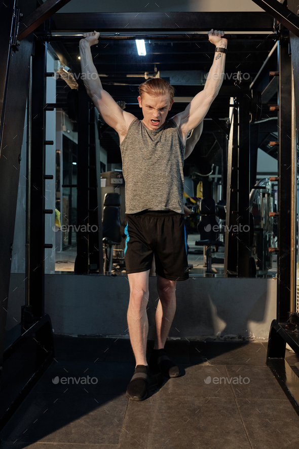 Athlete Lifting Heavy Weights Stock Photo by DragonImages PhotoDune
