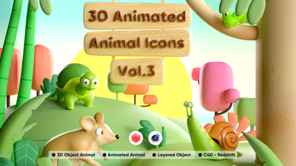 3D Animated Animals Vol. 3