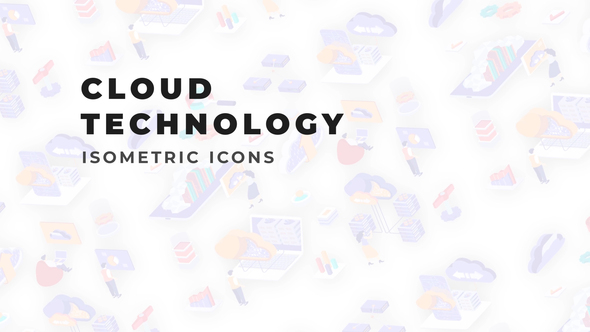 Cloud technology - Isometric Icons