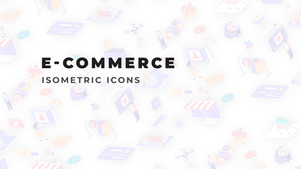 E-Commerce - Isometric Icons