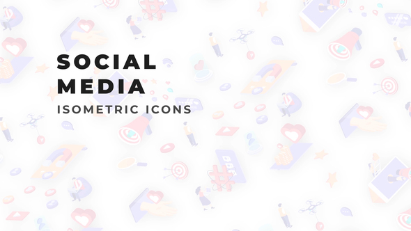 Social Media - Isometric Icons