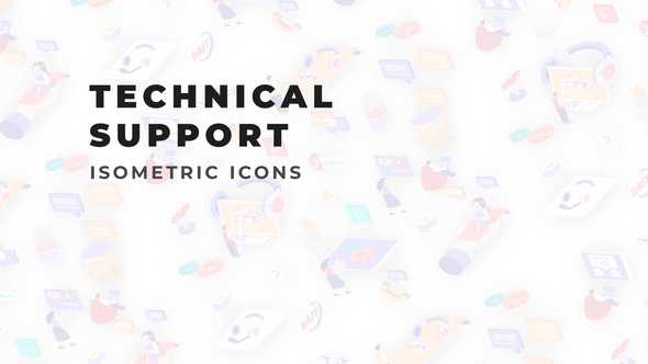 Technical Support - Isometric Icons