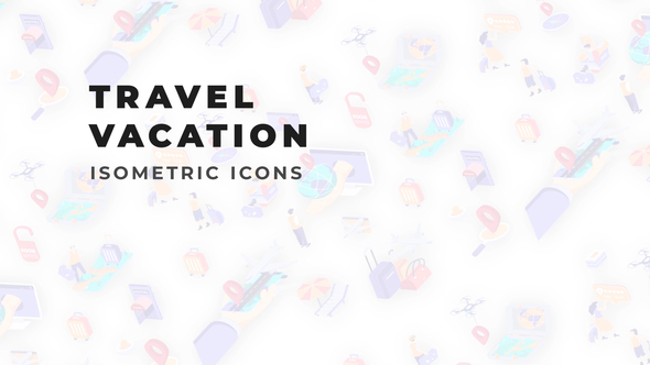 Travel Vacation - Isometric Icons