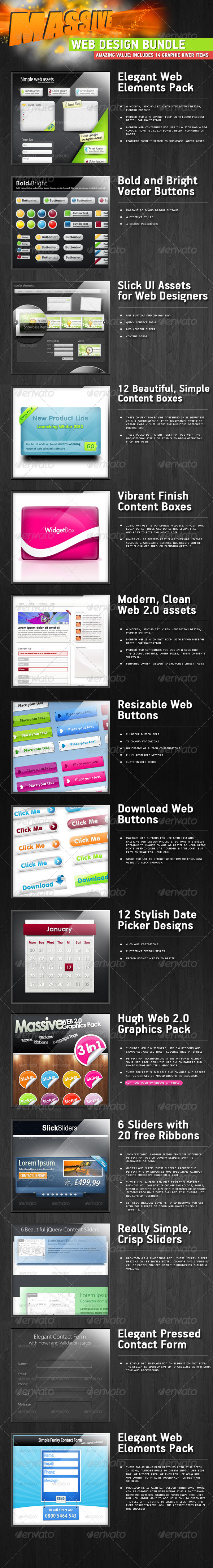 The Big Web Designers Asset Pack - Web Elements