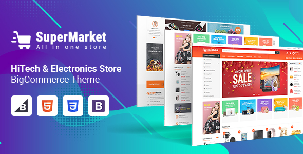 SuperMarket - Multipurpose Creative  BigCommerce Theme