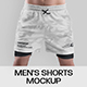 7 Men's Mockups Shorts with Compression Liner
