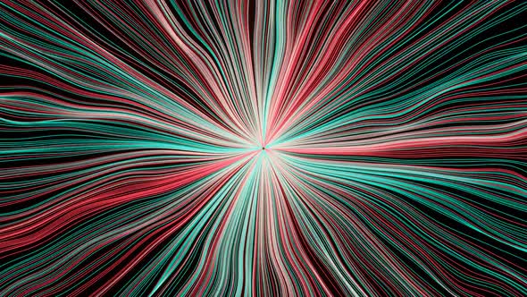 Retro Colored Particle endless tunnel dance