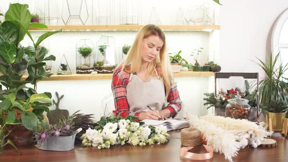 Portrait of Smiling Woman Florist alt