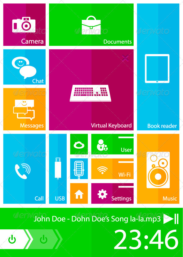 Mobile Phone User Interface - Technology Conceptual
