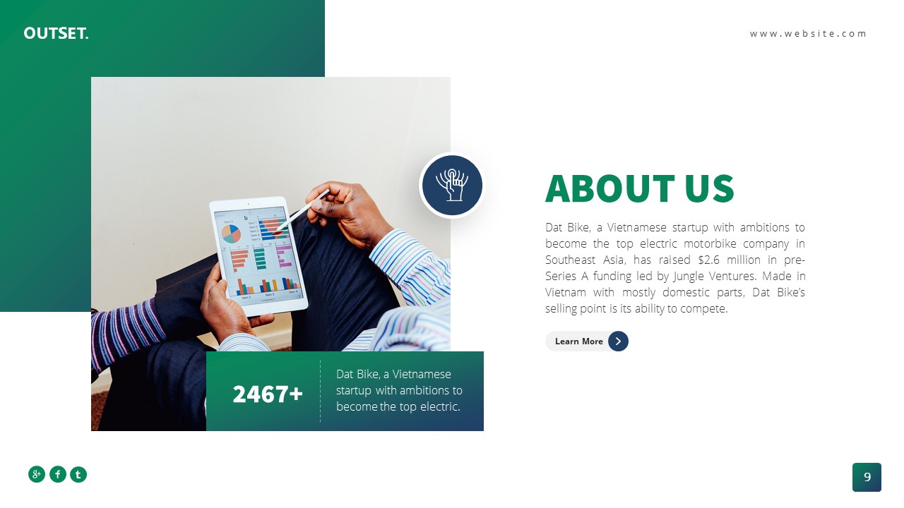 Outset Startup Presentation Template, Presentation Templates | GraphicRiver