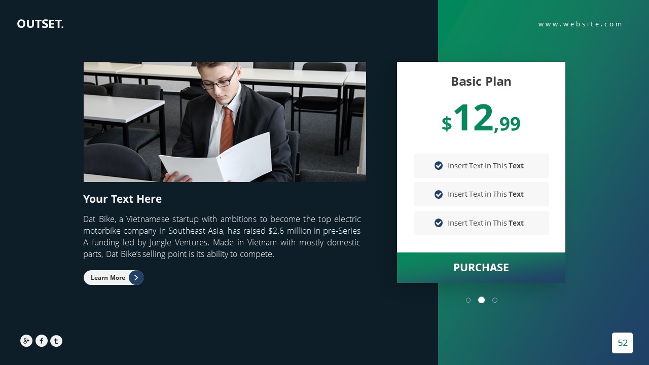 Outset Startup Presentation Template, Presentation Templates | GraphicRiver