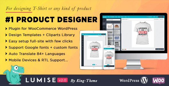 Download Product Designer for WooCommerce WordPress | Lumise